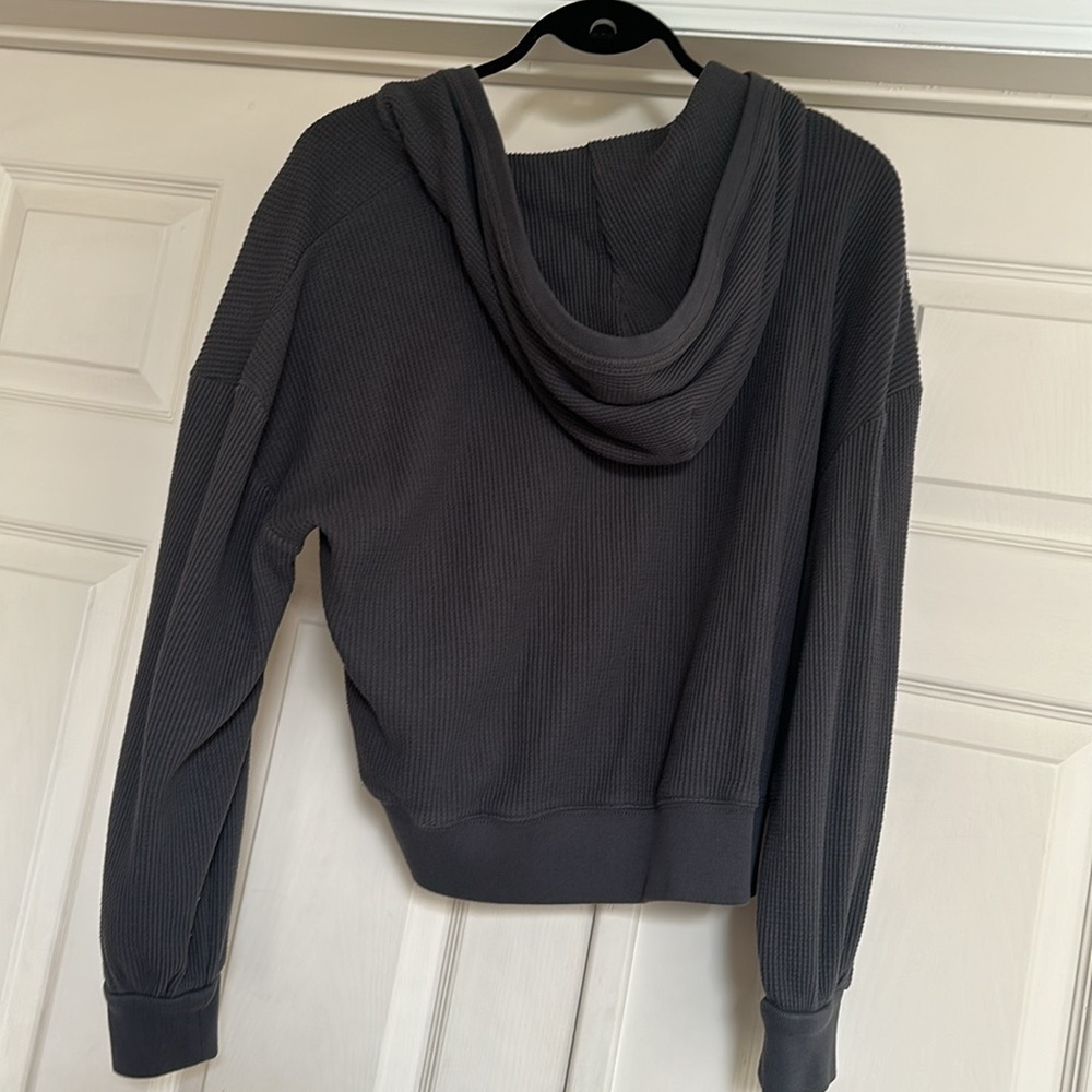 Soft A&F Cozy Waffle Zip Up - Picture 5 of 5